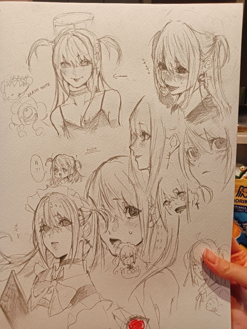 オリジナルキャラクター スケッチ集 A4サイズ➕アナログイラスト依頼