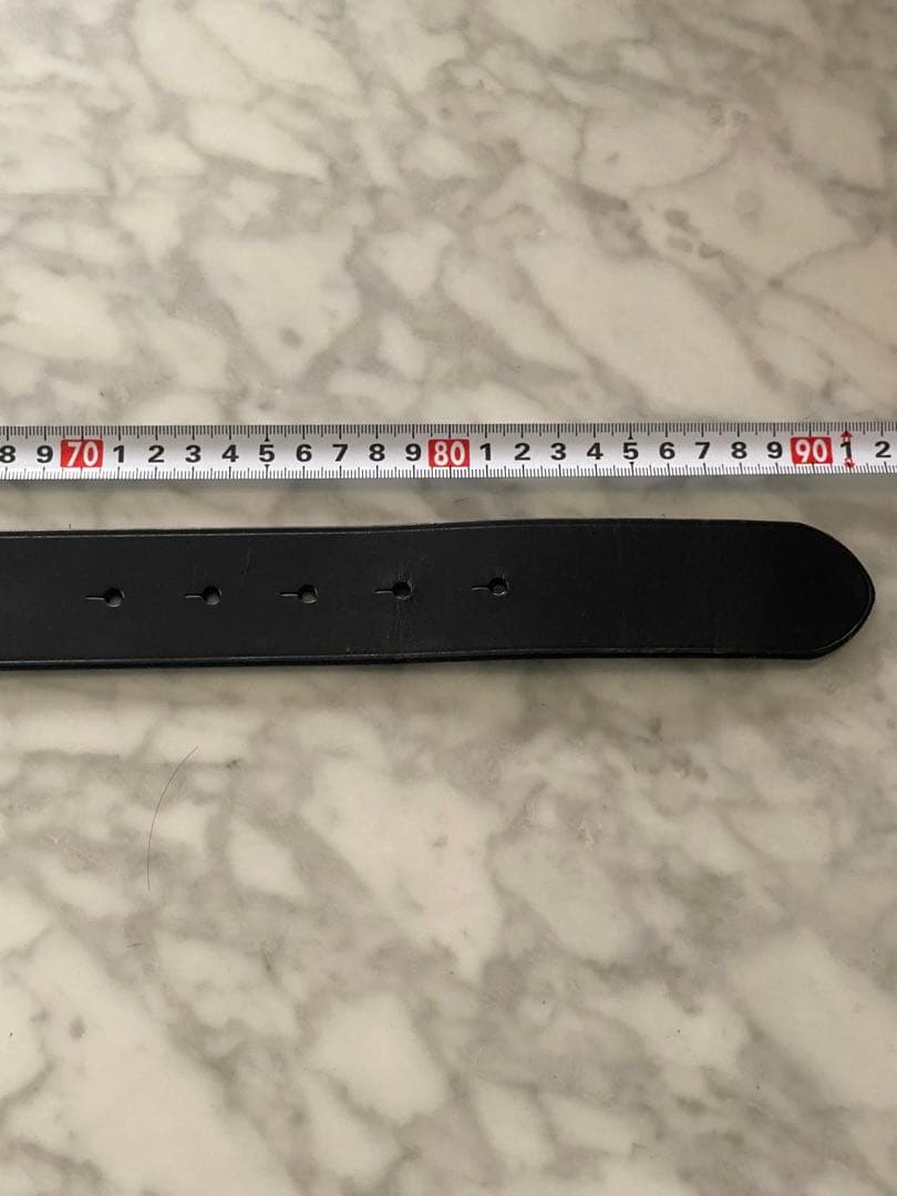 うさこ　ラルフローレン　ベルト　ゴールド　ポニーバックル　ブラック