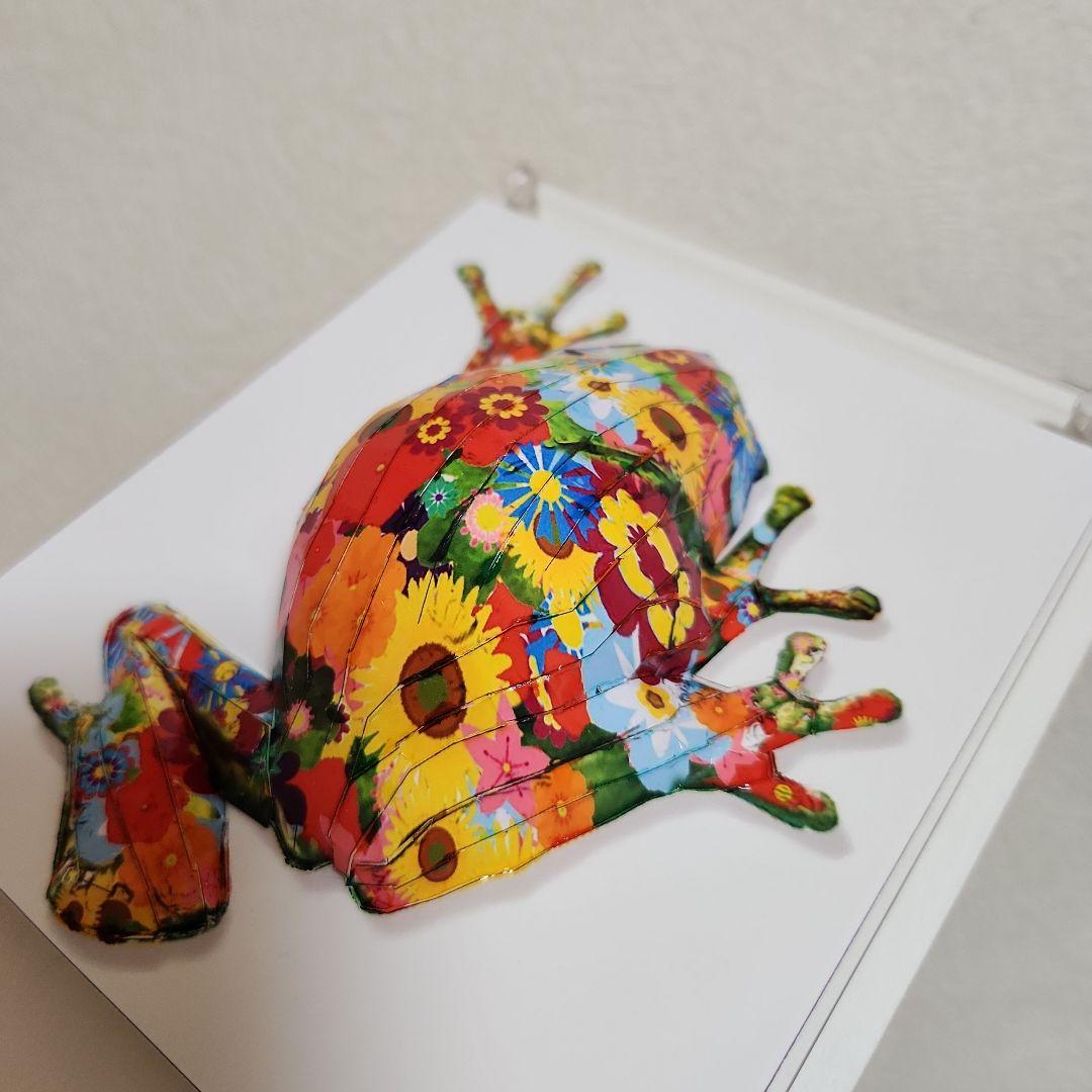 大村洋二朗　花柄カエルは壁に張り付く