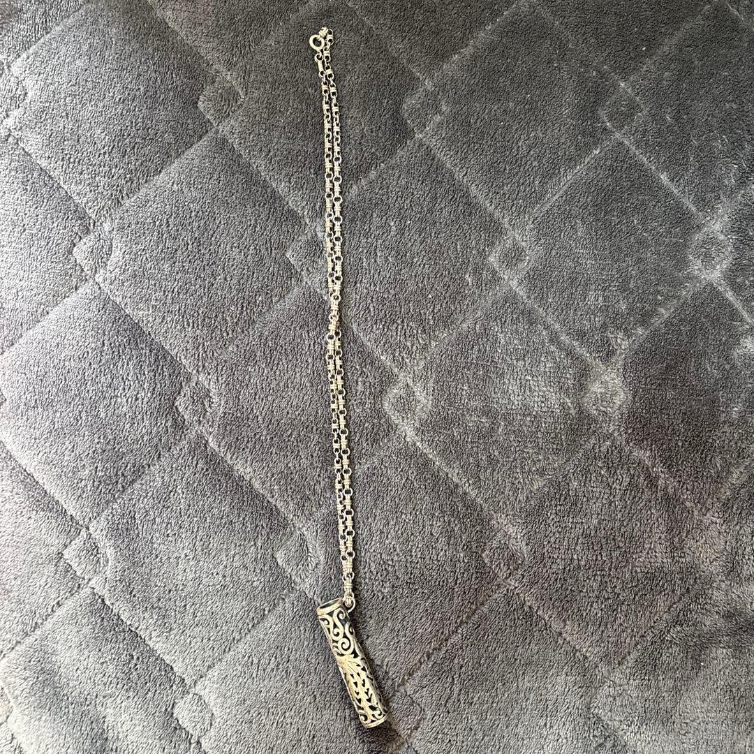 シルバーアクセサリー　シガレットケースネックレス