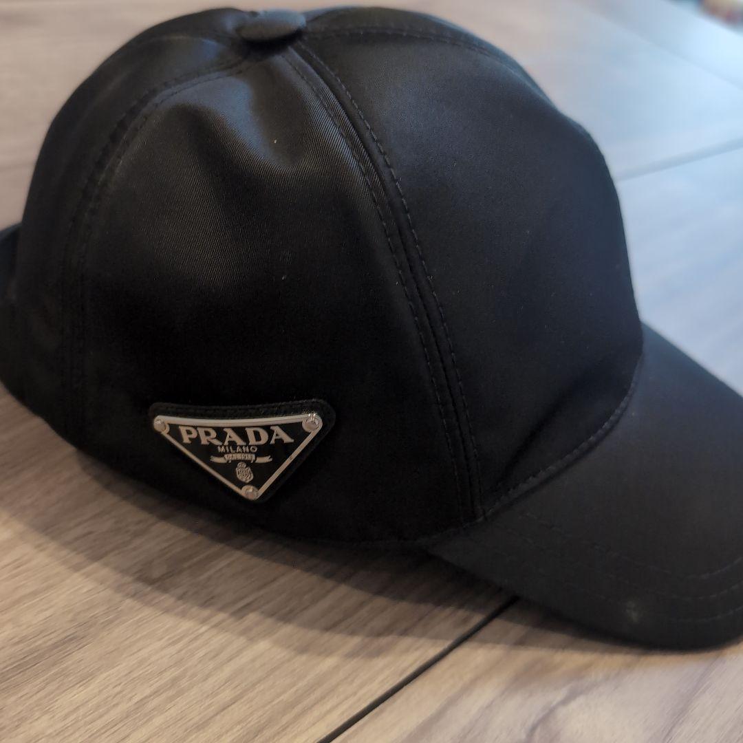 PRADA ブラック ベースボールキャップ S（美品）