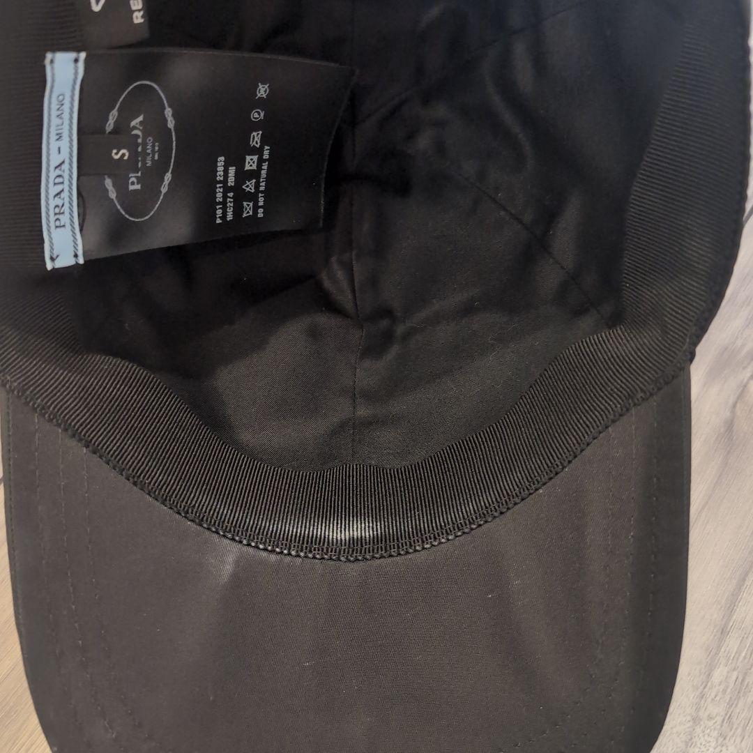 PRADA ブラック ベースボールキャップ S（美品）