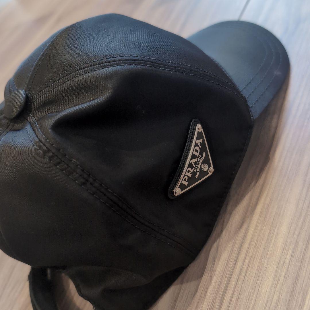 PRADA ブラック ベースボールキャップ S（美品）
