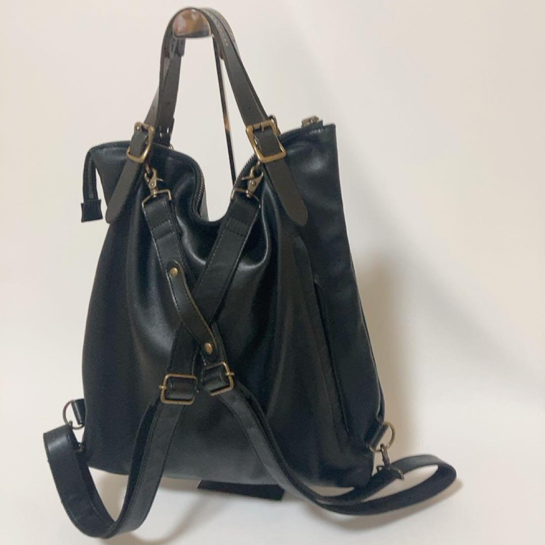 Less レス ホースレザー 3WAY トート リュック Lサイズ 黒