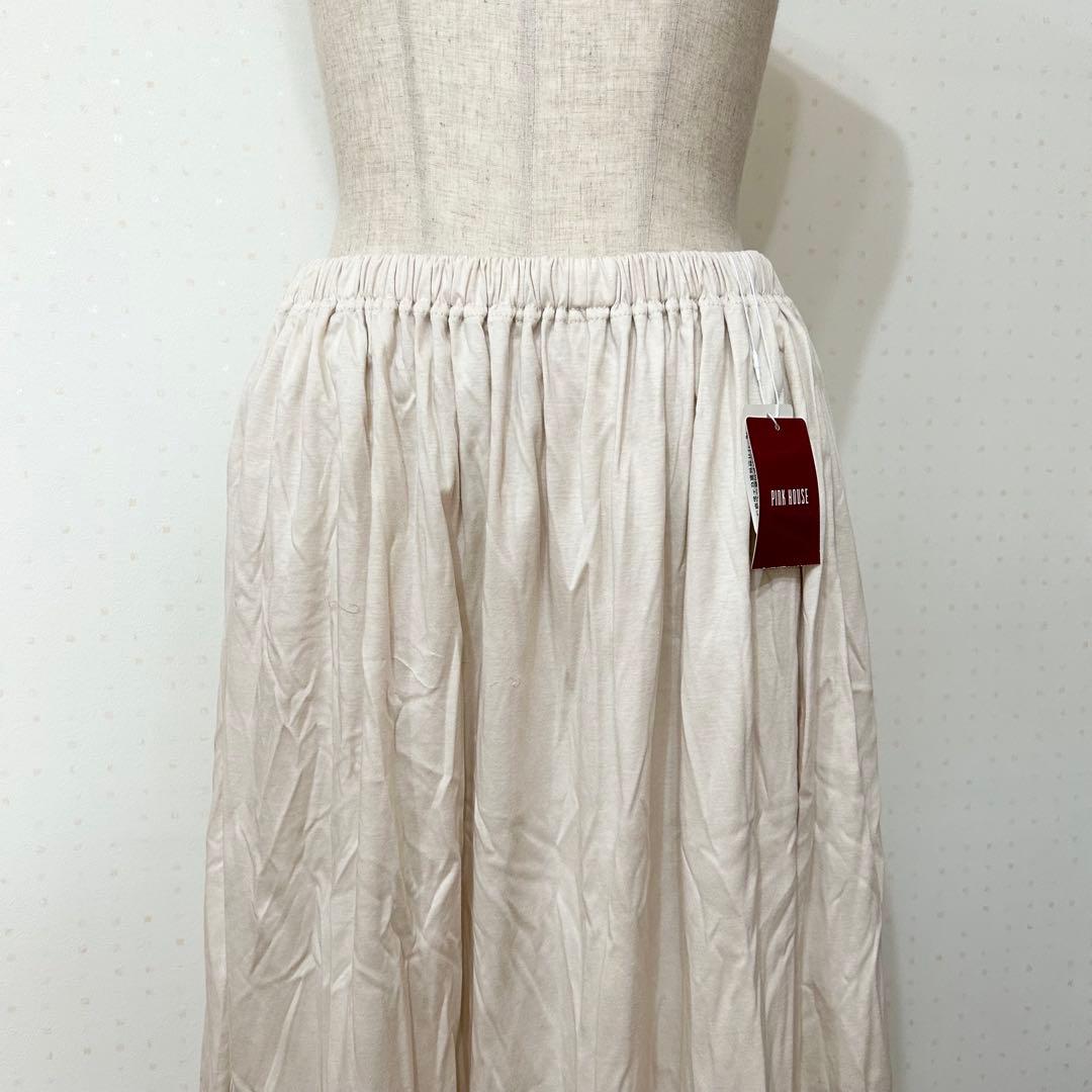 PINKHOUSE ピンクハウス フリル ロングスカート 綿100% タグ付き