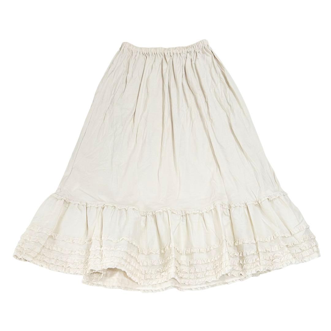 PINKHOUSE ピンクハウス フリル ロングスカート 綿100% タグ付き