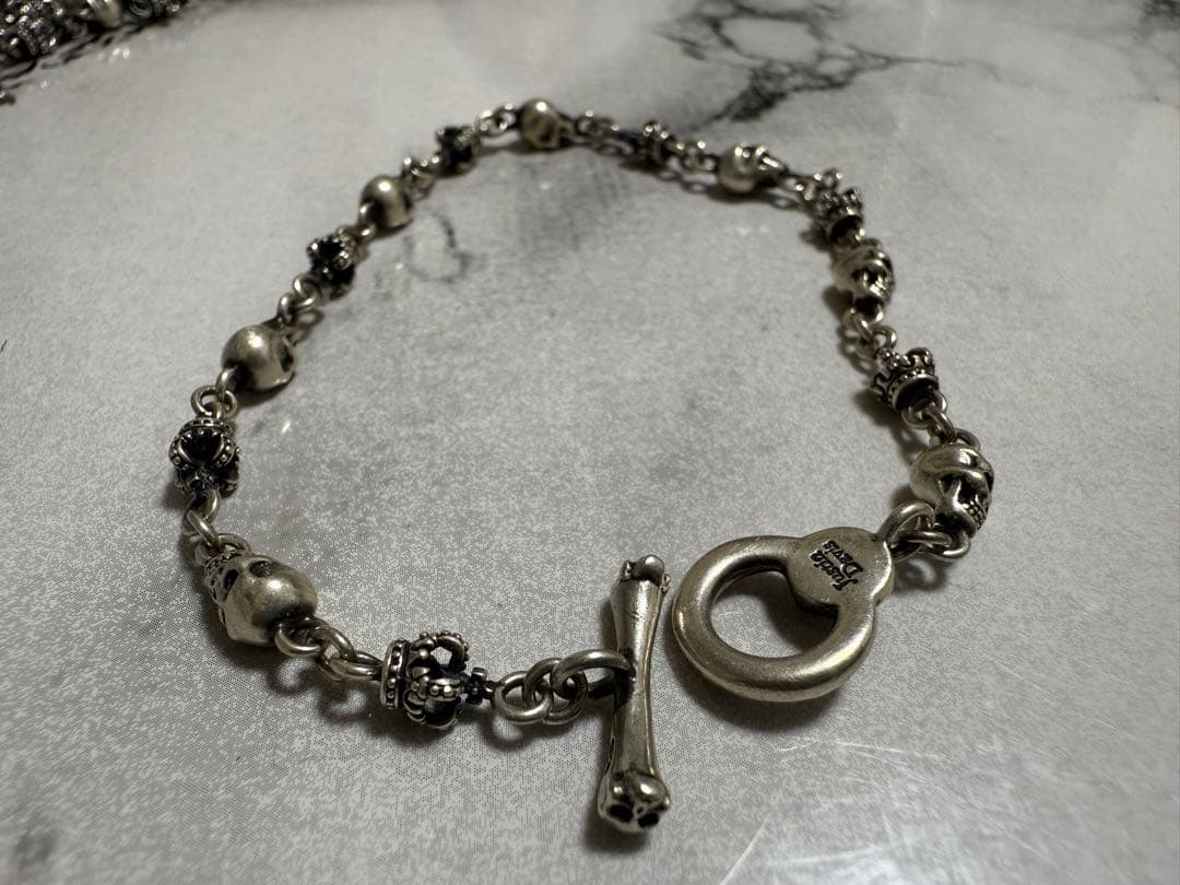 ジャスティンデイビス SKULL DIVINE ブレスレットMサイズ