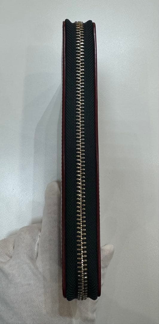 【美品】ガンゾ Ganzo 長財布 コードバン ダークグリーン