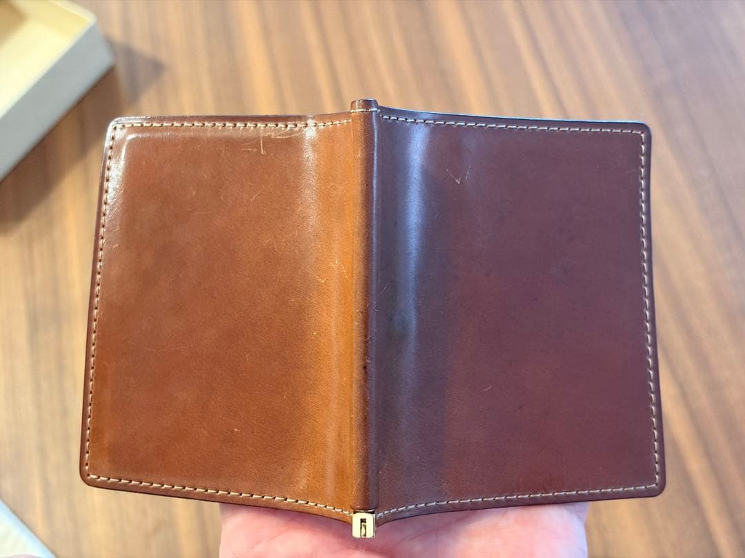 GANZO シェルコードバン マネークリップ