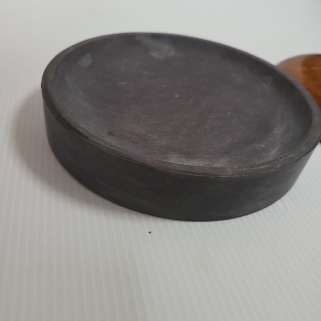 ま*つ様 老坑　端渓　円形硯