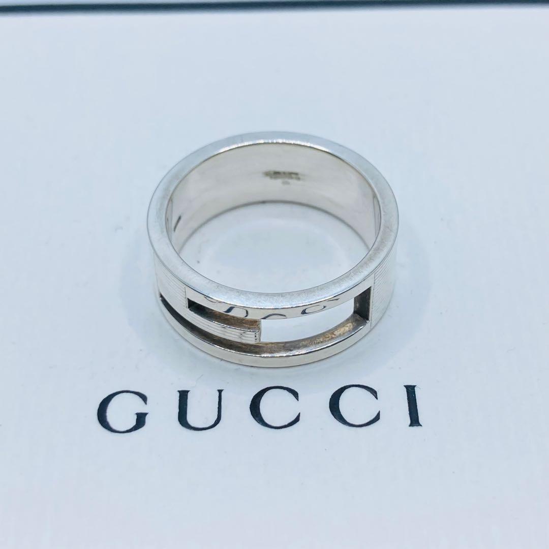 極美品✨ GUCCI グッチ リング ブランデッドg AG925 #17