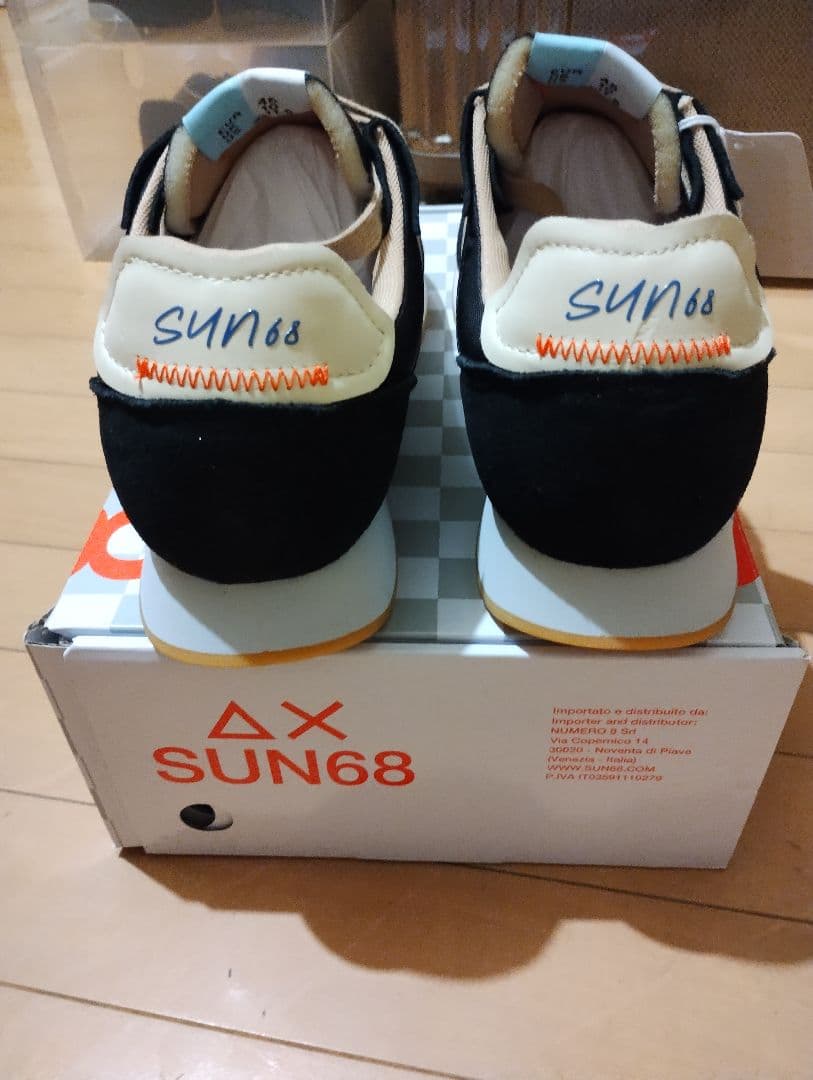 SUN68 スニーカー ベージュ/ブラック EU45 未使用