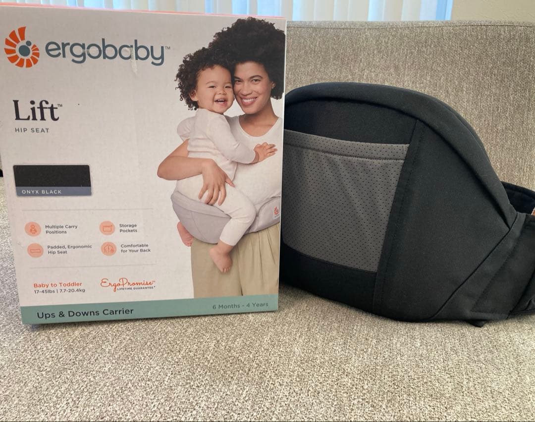 【値下げ中】エルゴ Ergobaby Lift ヒップシート ブラック