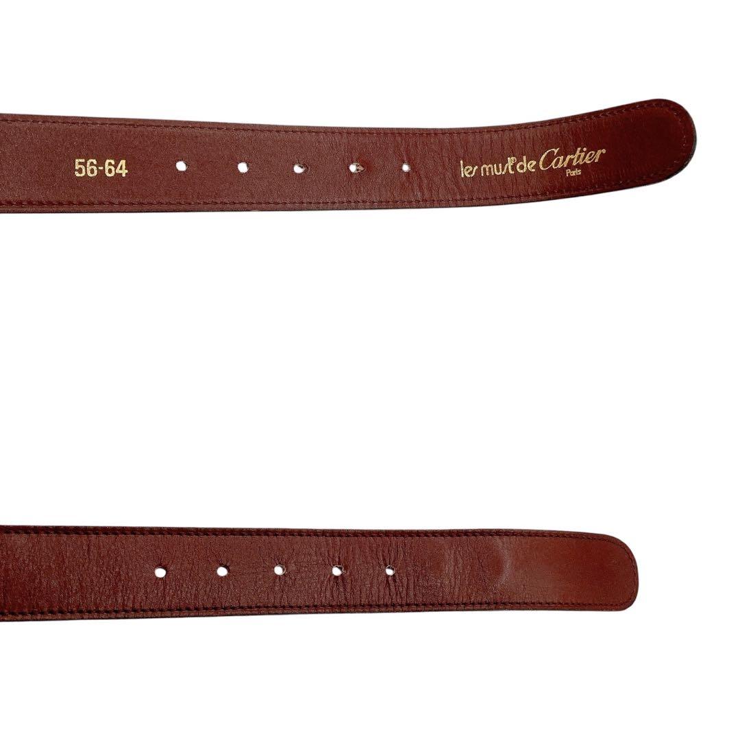 美品✨Cartier カルティエ　ベルト　マストライン　ボルドー　レディース