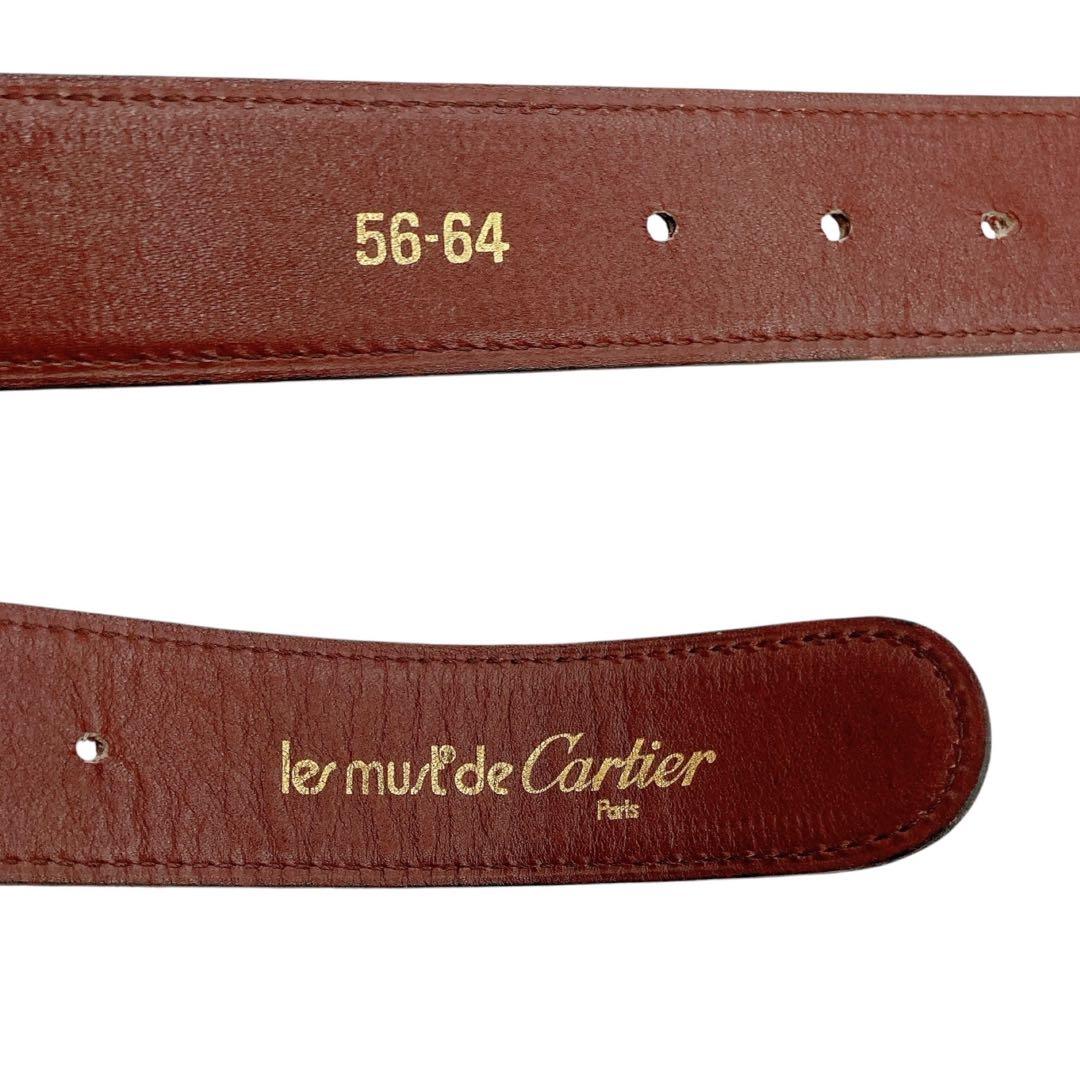 美品✨Cartier カルティエ　ベルト　マストライン　ボルドー　レディース