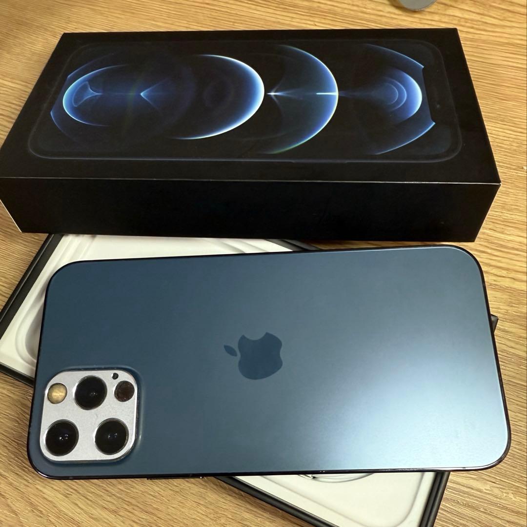 【極美品】アイフォン iPhone 12Pro ブルー 本体 128gb