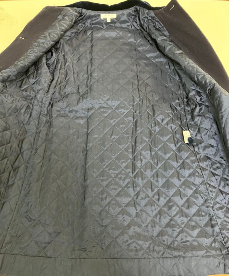 美品　イタリア製　140 ウール　ネイビーフォーマルコート　お受験　通塾