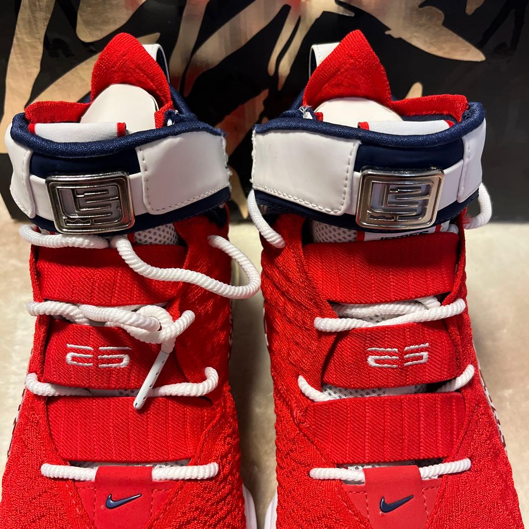 NIKE LeBron XVII バスケットボールシューズ 27cm 赤