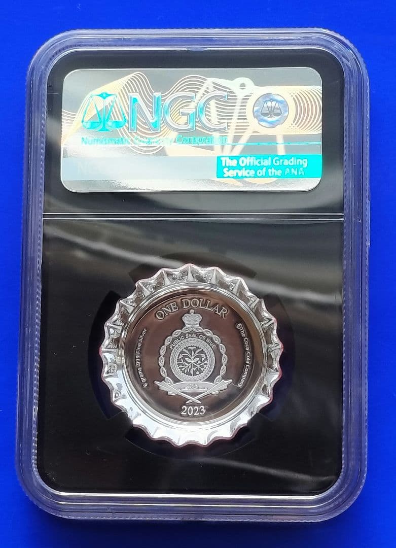 コカ・コーラボトルキャップ銀貨（NGC PF70UC最高鑑定）