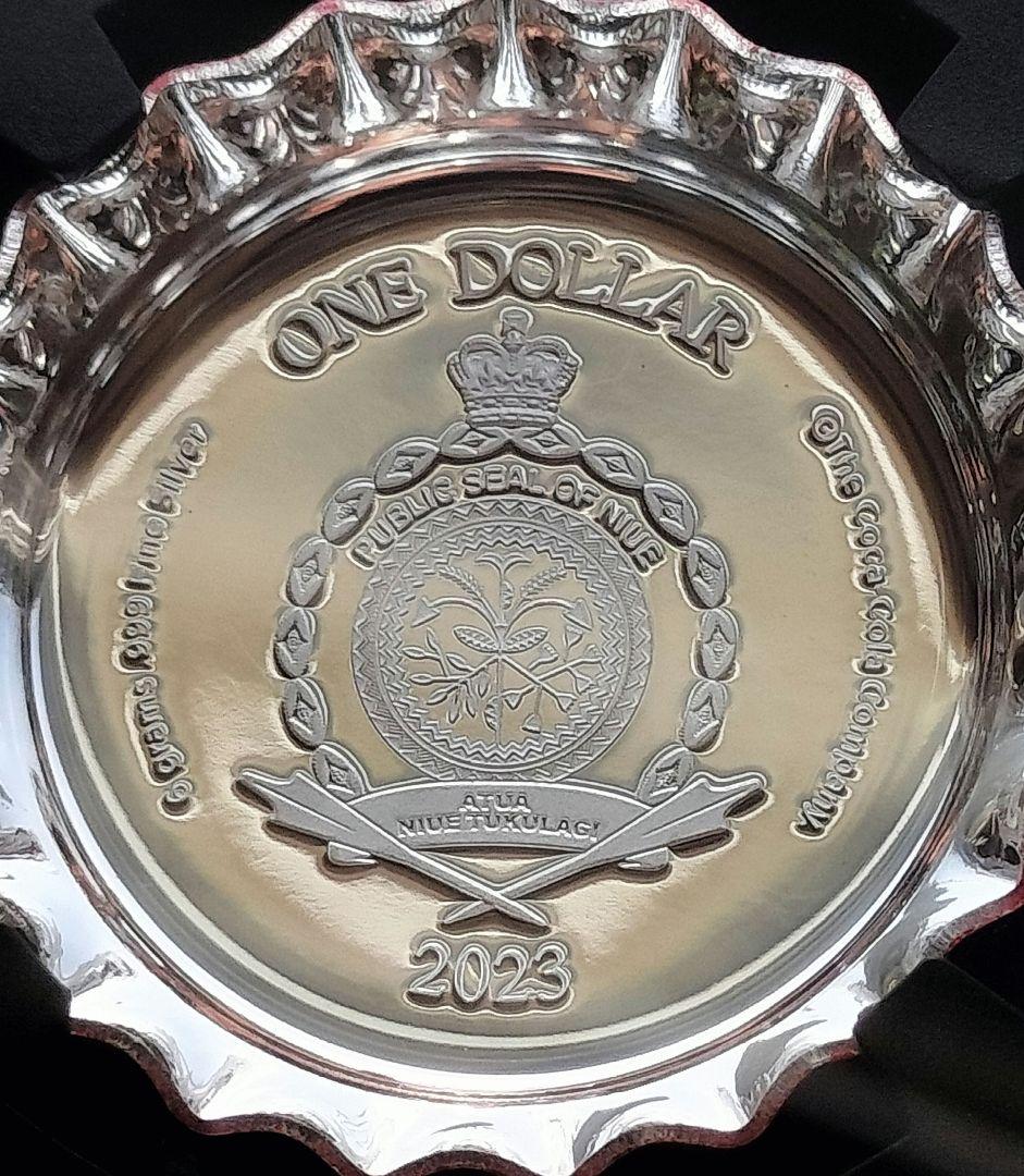 コカ・コーラボトルキャップ銀貨（NGC PF70UC最高鑑定）