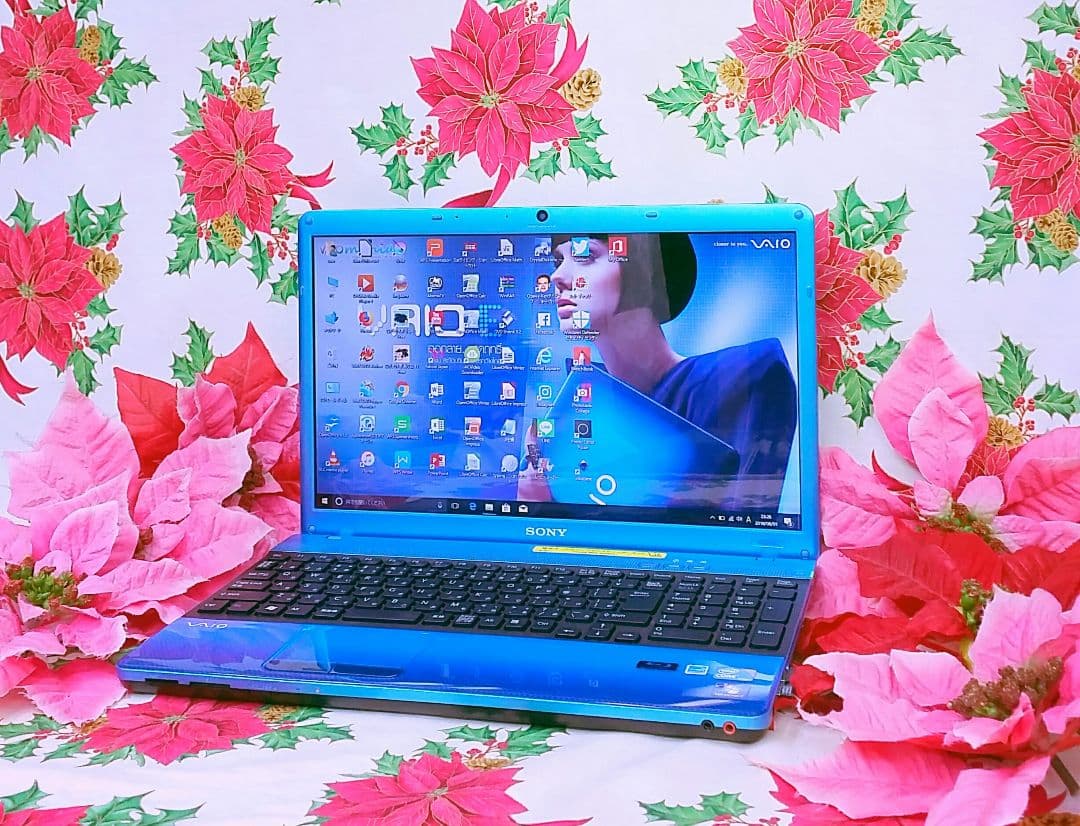 極上品超大人気/レアブルーVAIO/テレワーク可能/Core-i5/ブルーレイ