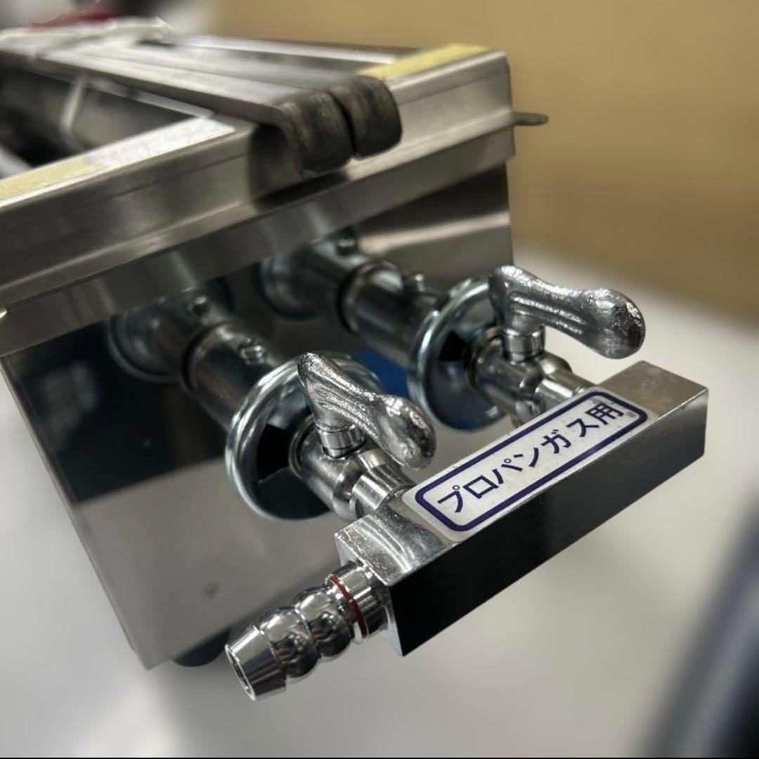 7095【未開封品】ガス 焼鳥コンロ 中 450×140 LPガス TG−245