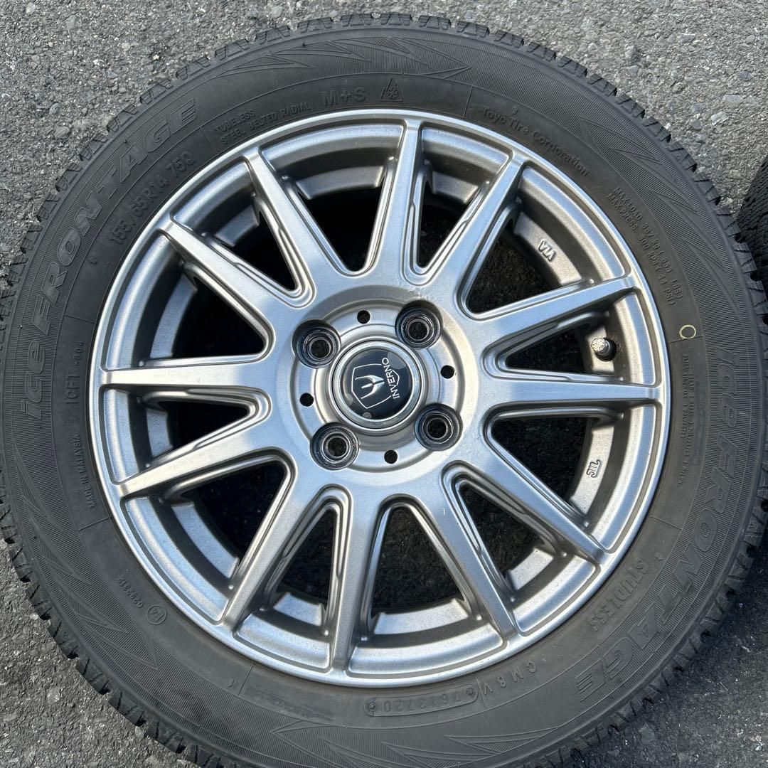 ice FRONTAGE 155/65R14 スタッドレス　シュレスタ