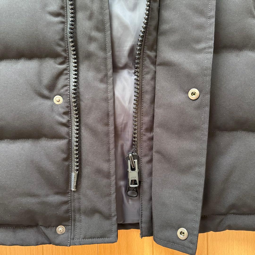 DANTON ファー付きブラックダウンジャケット