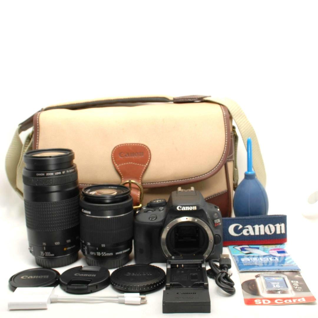 ☘️極上品✨高速AF✨スマホ転送☘️Canon kiss X7 超望遠ダブル