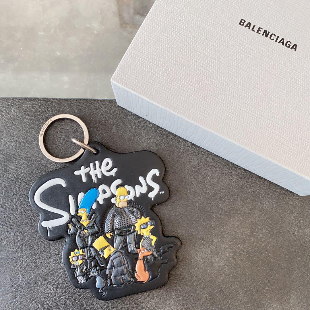 【訳あり】BALENCIAGA バレンシアガ シンプソンズ キーホルダー 黒