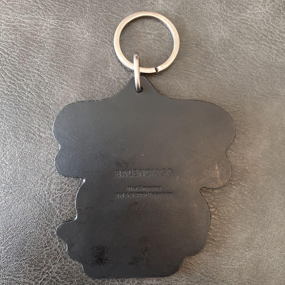 【訳あり】BALENCIAGA バレンシアガ シンプソンズ キーホルダー 黒