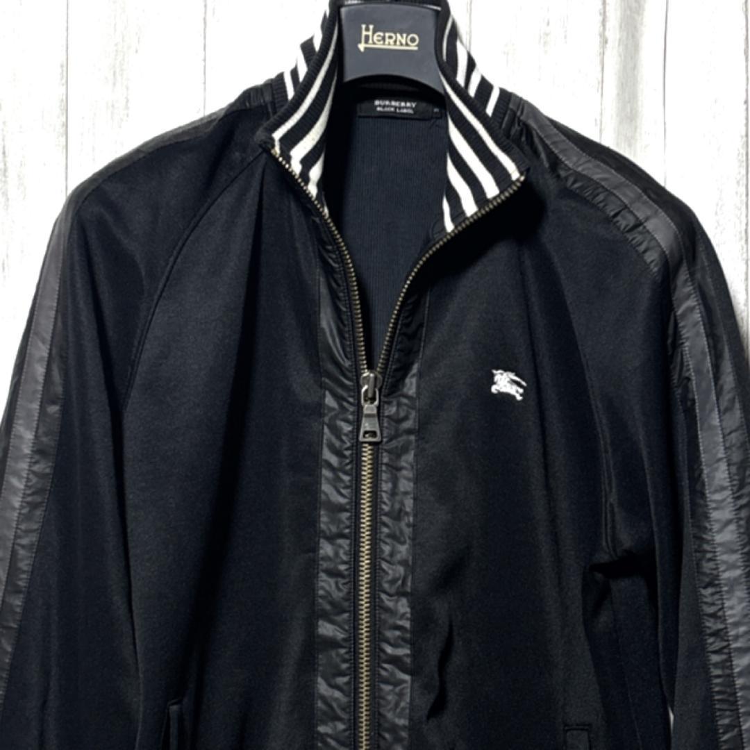 バーバリーブラックレーベル ジップジャケット ホースマーク トラックジャケット