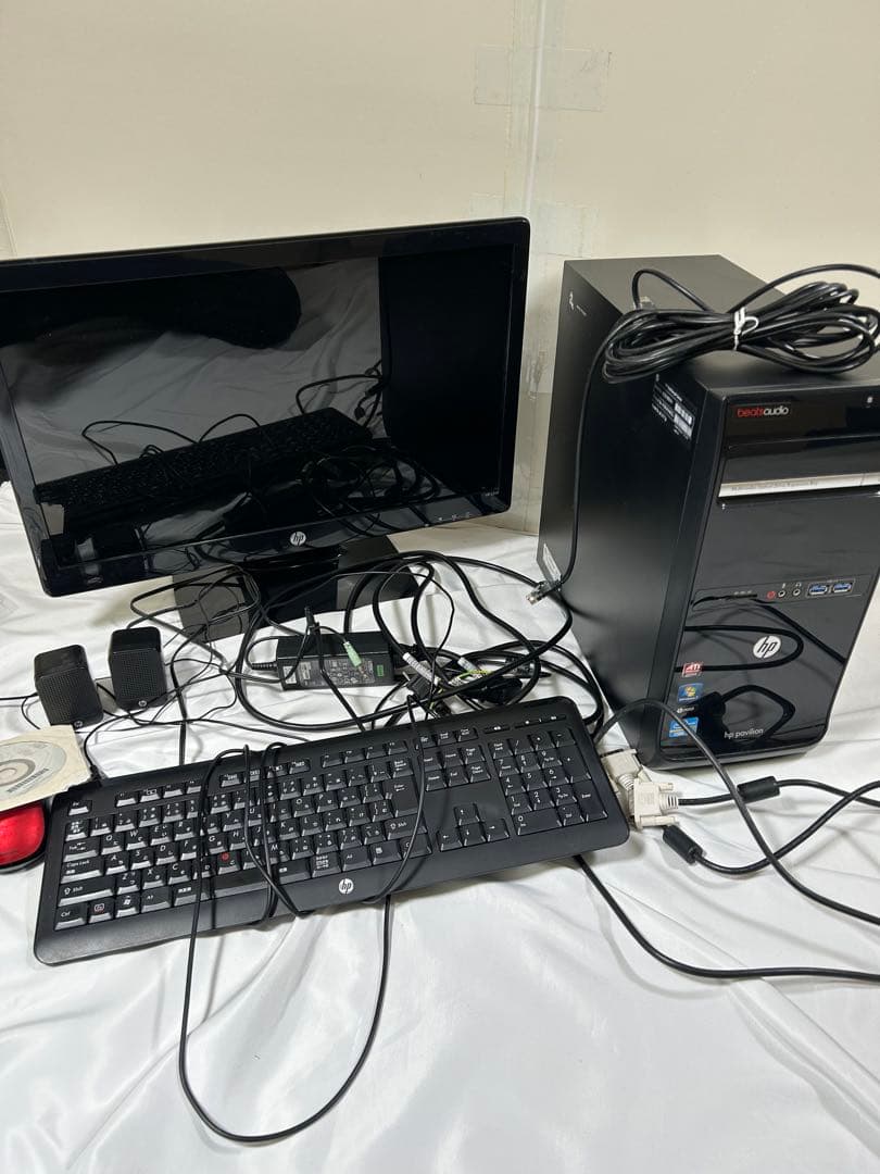 (A-086) HP Pavilion PC モニター キーボード付 Win10