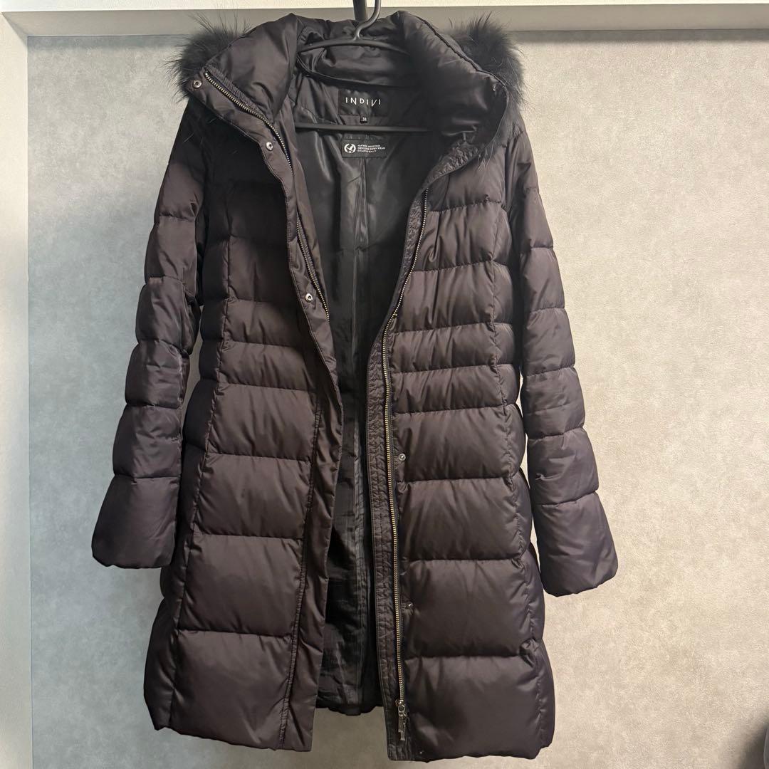 ❤︎大幅お値引き❤︎ INDIVI ブラック ダウンジャケット 38