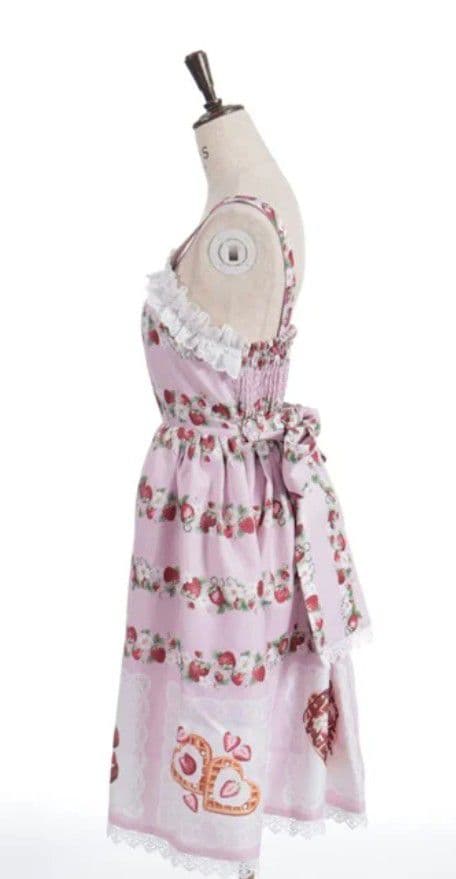 Chalmiere　シャルミエール　ベイクドベリージャンスカ　ミニ丈　ピンク