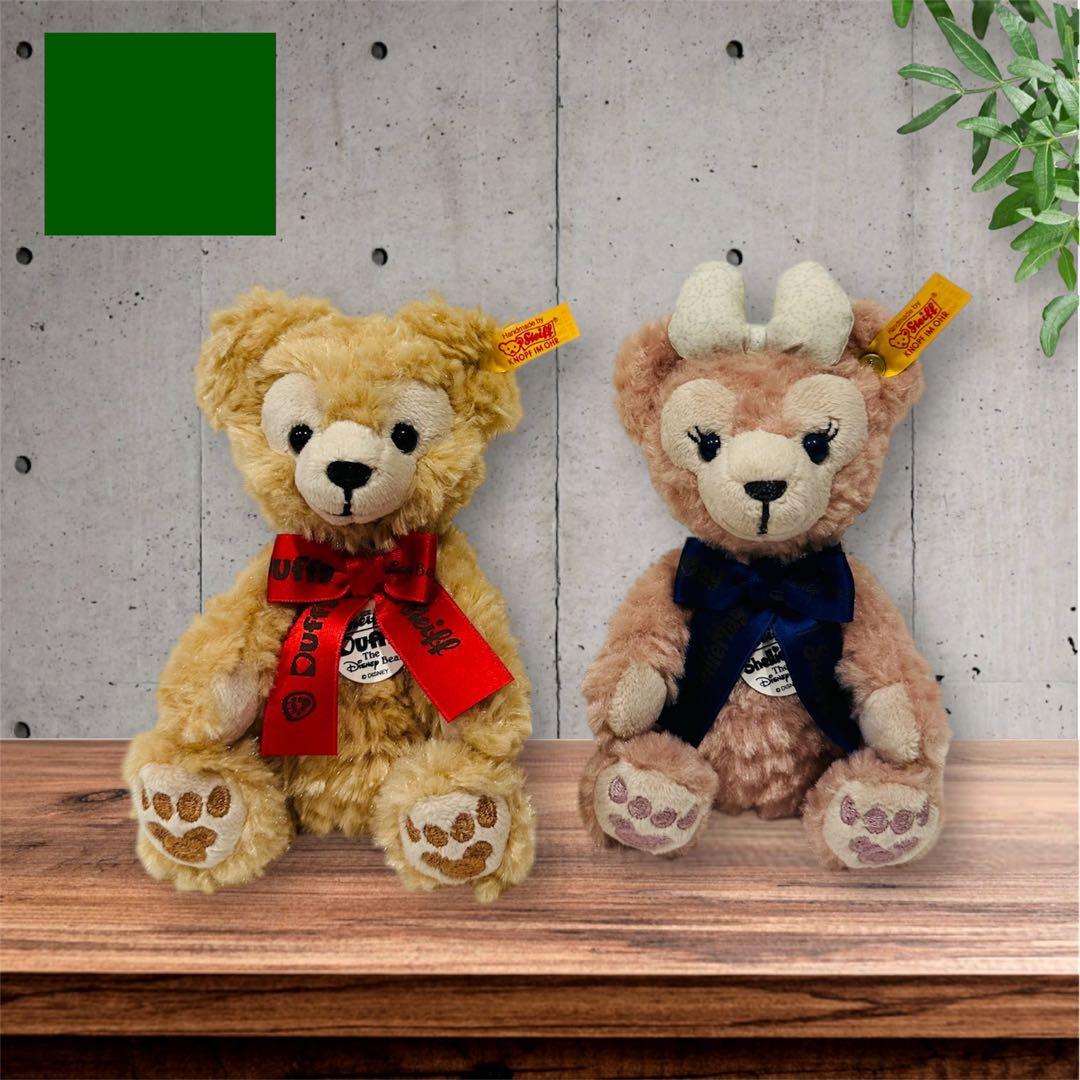 未使用 シュタイフ ダッフィー＆シェリーメイ ぬいぐるみ 10周年記念