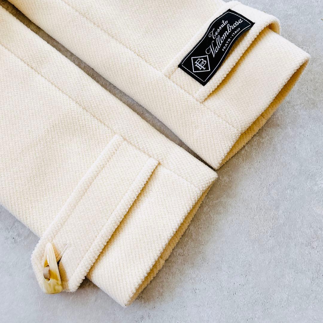 美品 ユナイテッドアローズ パイルメルトンロングダッフルコート バロムブローサ