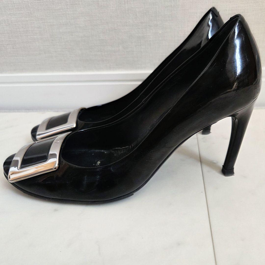 Roger Vivier　ロジェ ヴィヴィエパンプス 37 黒 パテントレザー