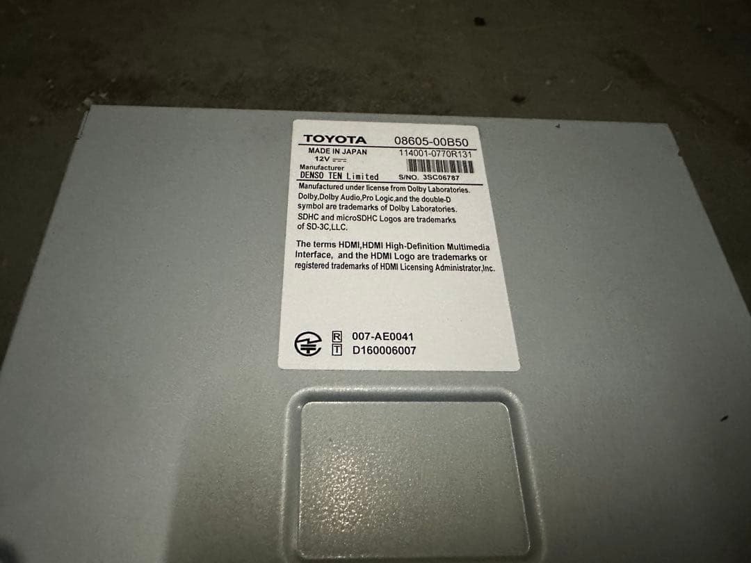 TOYOTA トヨタ 純正メモリーナビ NSZT-W68T