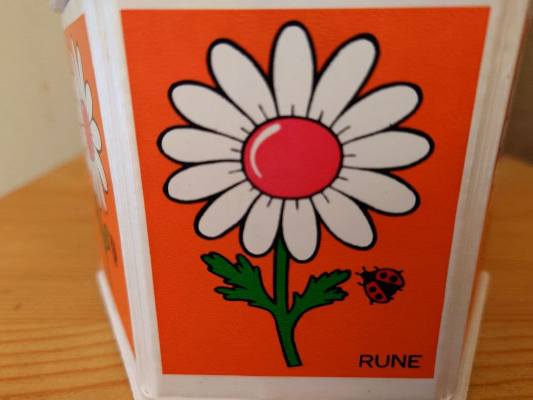 内藤ルネRUNE 六角形小物入れ デイジー 昭和レトロ ビンテージ