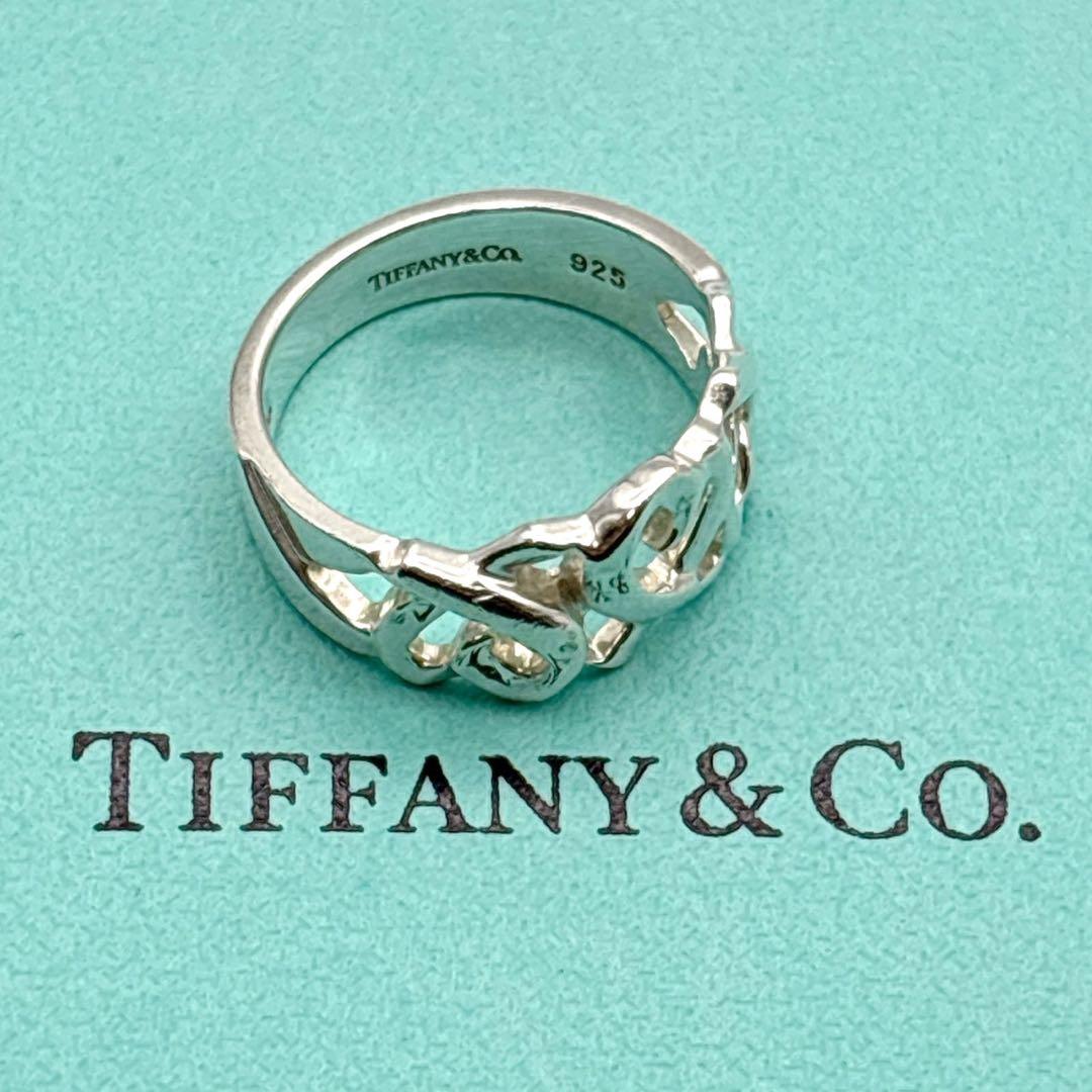 美品◎ ティファニー パロマピカソ トリプルラビングハート リング 指輪 約9号