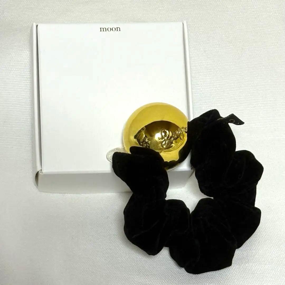 【新品】LOEM moon ブラック ベルベット シュシュ