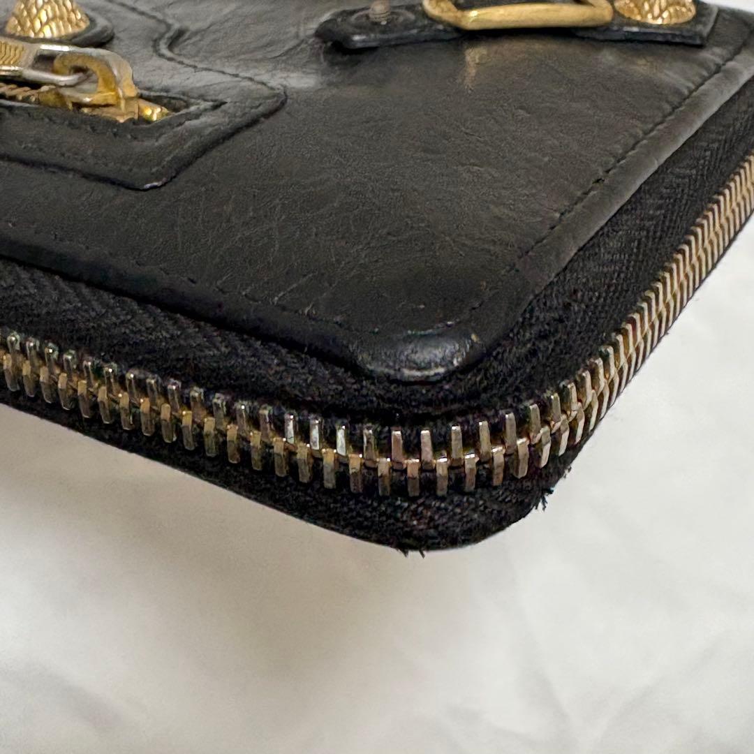 良品 バレンシアガ ジャイアント コンチネンタル 長財布 ラウンドジップ Y2K