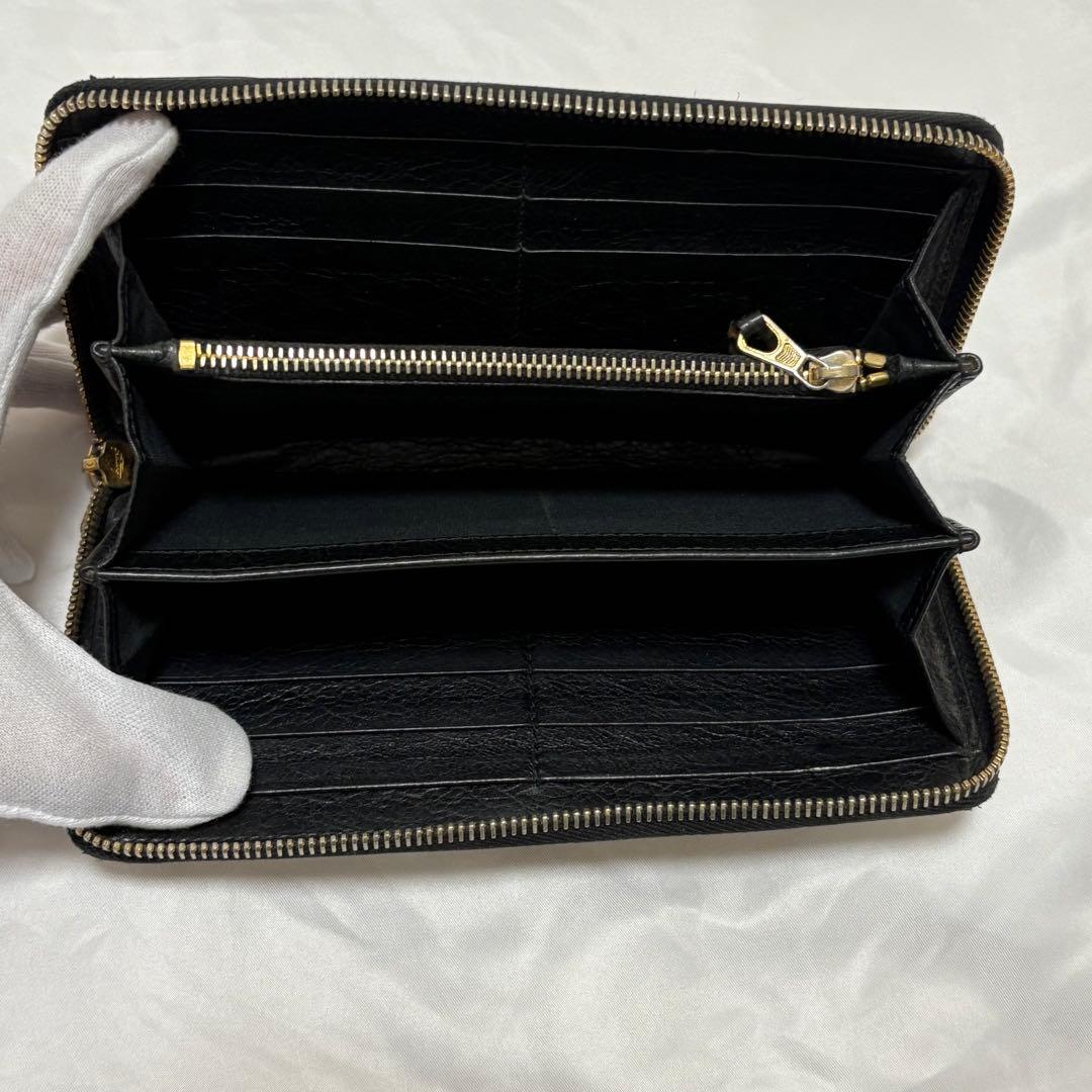 良品 バレンシアガ ジャイアント コンチネンタル 長財布 ラウンドジップ Y2K