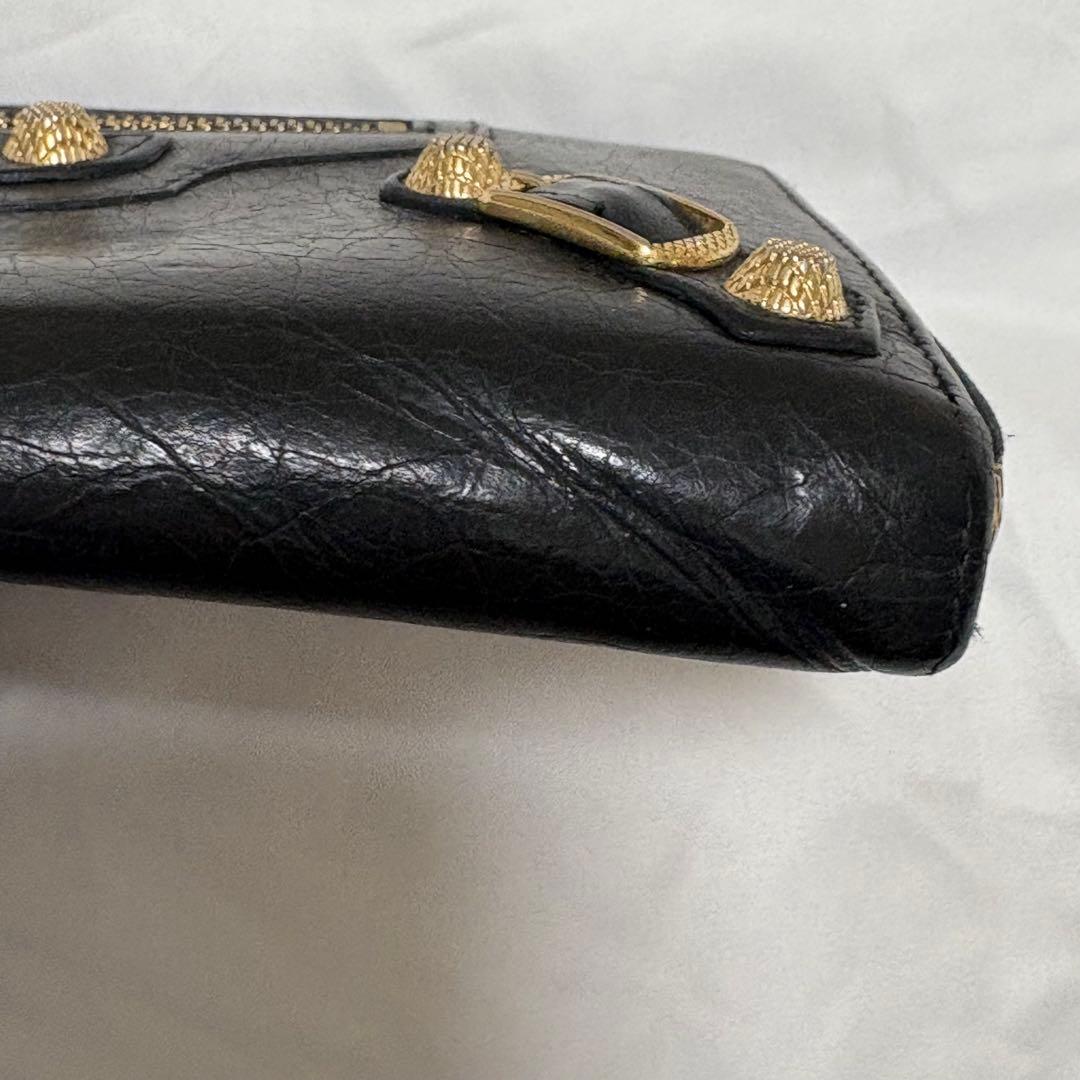 良品 バレンシアガ ジャイアント コンチネンタル 長財布 ラウンドジップ Y2K