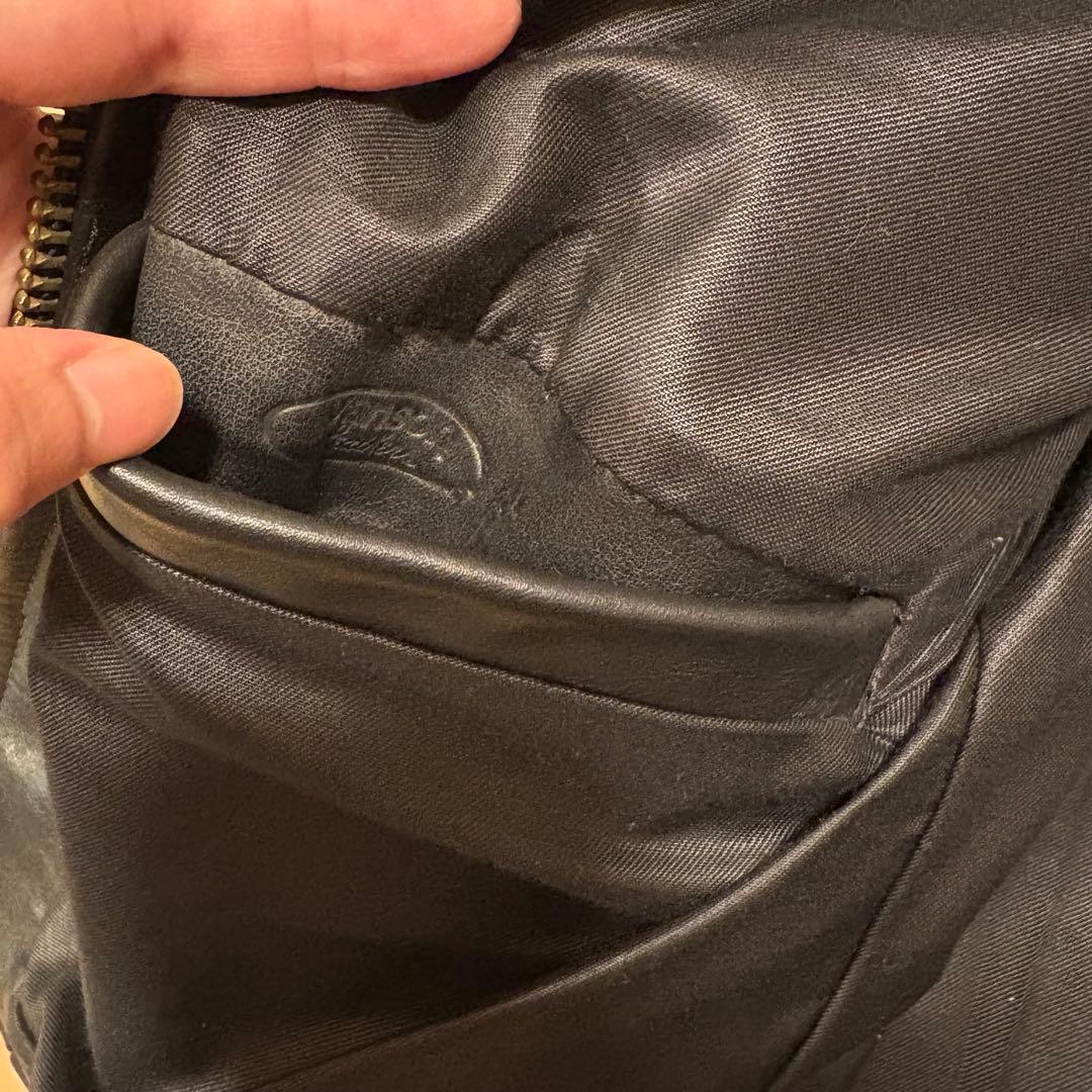 vanson レザーシングルライダースジャケット 36