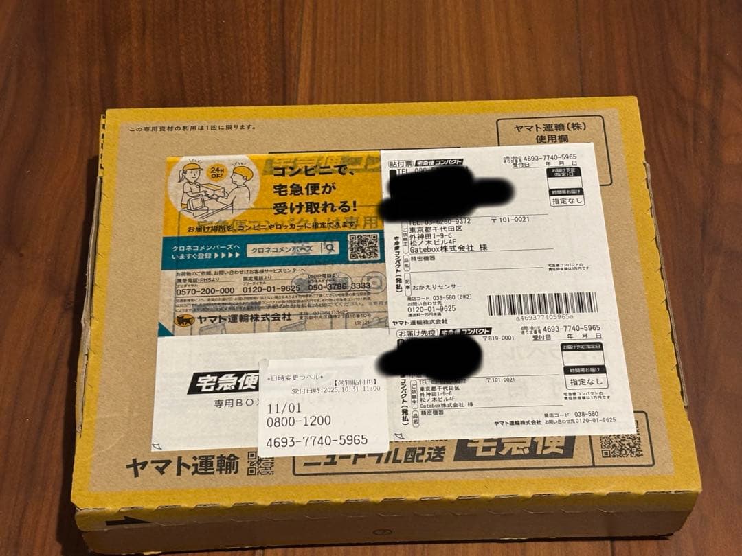 Gatebox MODEL: GTBX-100JP おかえりセンサー付き