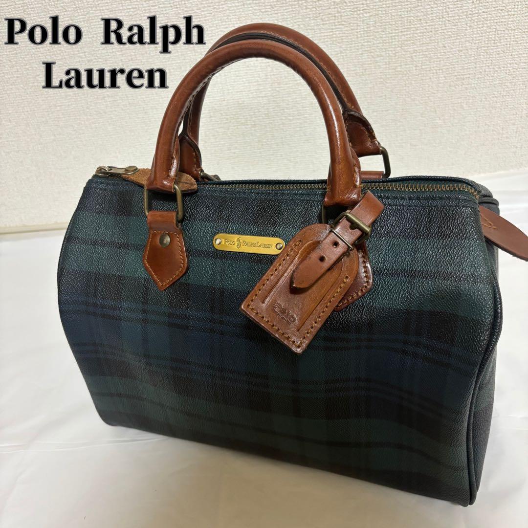 【美品】ラルフローレン ミニボストンバッグ ビンテージ