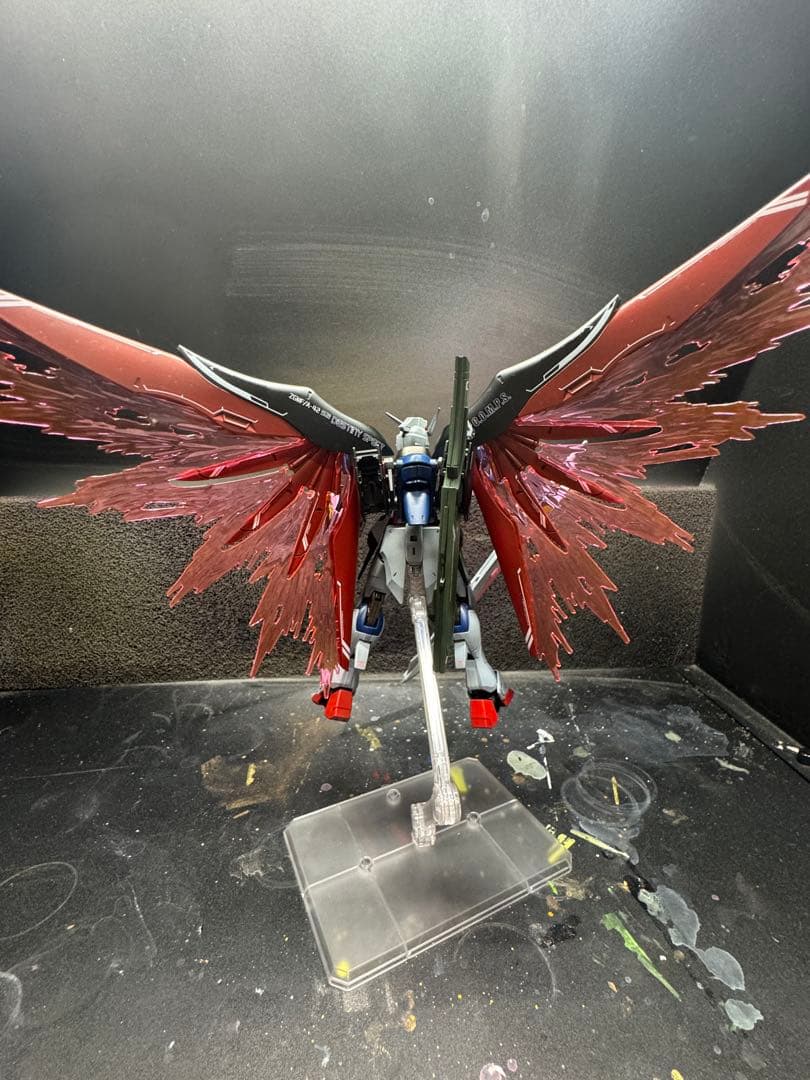 かわの　HGCE ディスティニーガンダム　ゼウスシルエット　塗装完成品