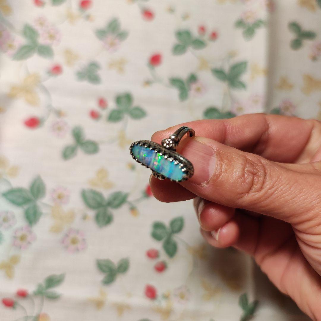 天然ボルダーオパールの指輪！